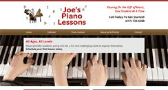 Desktop Screenshot of joespianolessons.com