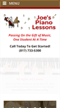 Mobile Screenshot of joespianolessons.com